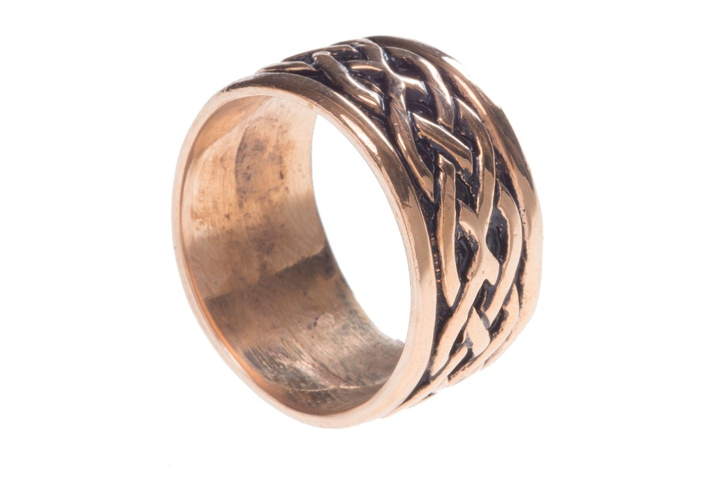 [WDrb281-001] Taranis Bronze Ring im keltischen Stil - Schmuck Accessoire für Historische Gewandungen, Reenactment und Liverollenspiel (16 / 50)