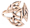 Nemain Bronze Ring im keltischen Stil - Schmuck Accessoire für Historische Gewandungen, Reenactment und Liverollenspiel