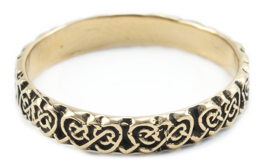 [WDrb604-001] Aileen Bronze Ring im keltischen Stil - Schmuck Accessoire für Historische Gewandungen, Reenactment und Liverollenspiel (14 / 44)