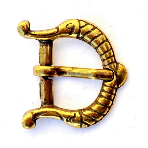 [WK-1538-2015-001] Gürtelschnalle für 2 cm Gürtel, Replik Mittelalter Reenactment (Bronzefarben)