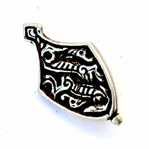 [WK-1539-2015-001] Riemenende für 2 cm Gürtel im Mammenstil, Replik Mittelalter Reenactment (Bronzefarben)