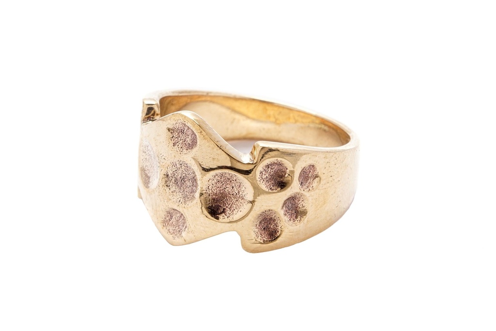 [WK-5101-2015-14 / 44] Wikinger Ring DAURIN aus Bronze – 15 mm nordischer Schmuck inspiriert von einem norwegischen Originalfund (14 / 44)