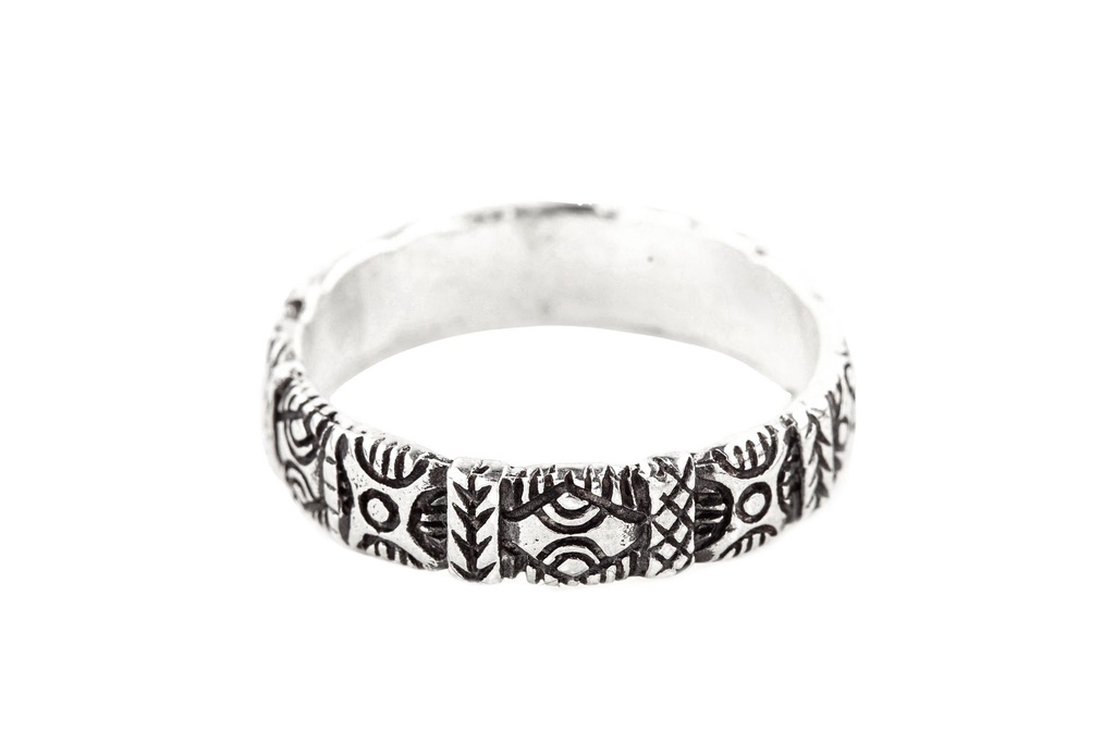 Ring Bandur aus Silber 925 – Skandinavischer Wikinger Bandring 5 mm schlicht