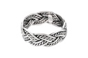 Ring Asgard aus Silber 925 – Wikinger Zopfring 8 mm Bandring nordisch