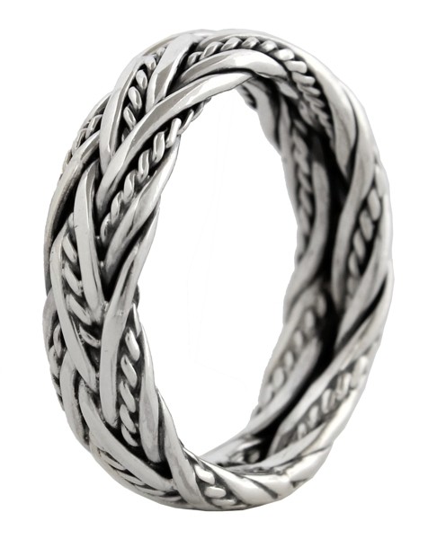 Wikinger-Ring "Diarmad" aus 925er Silber – 6 mm Breite