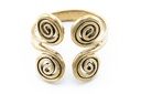 Wikingerring Doppelspirale des Lebens Bronze - Schmuck Accessoire für Historische Gewandungen, Reenactment und Liverollenspiel