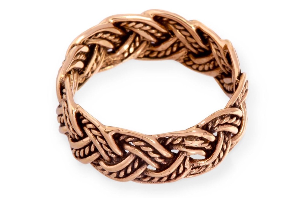 [WK-5152-2015-14 / 44] Wikingerring Aldavin Bronze - Schmuck Accessoire für Historische Gewandungen, Reenactment und Liverollenspiel (14 / 44)