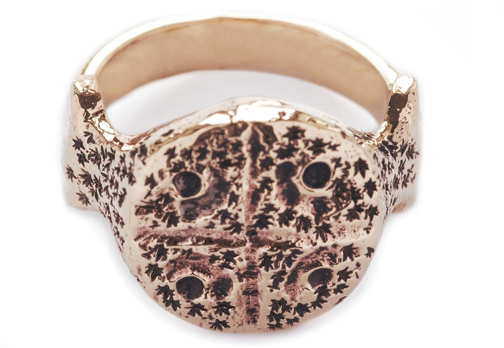 [WK-5154-2015-14 / 44] Massiver Wikinger Siegelring ADSAR aus Bronze – 16 mm Replik eines Wikinger-Kreuzes mit alter Symbolik (14 / 44)