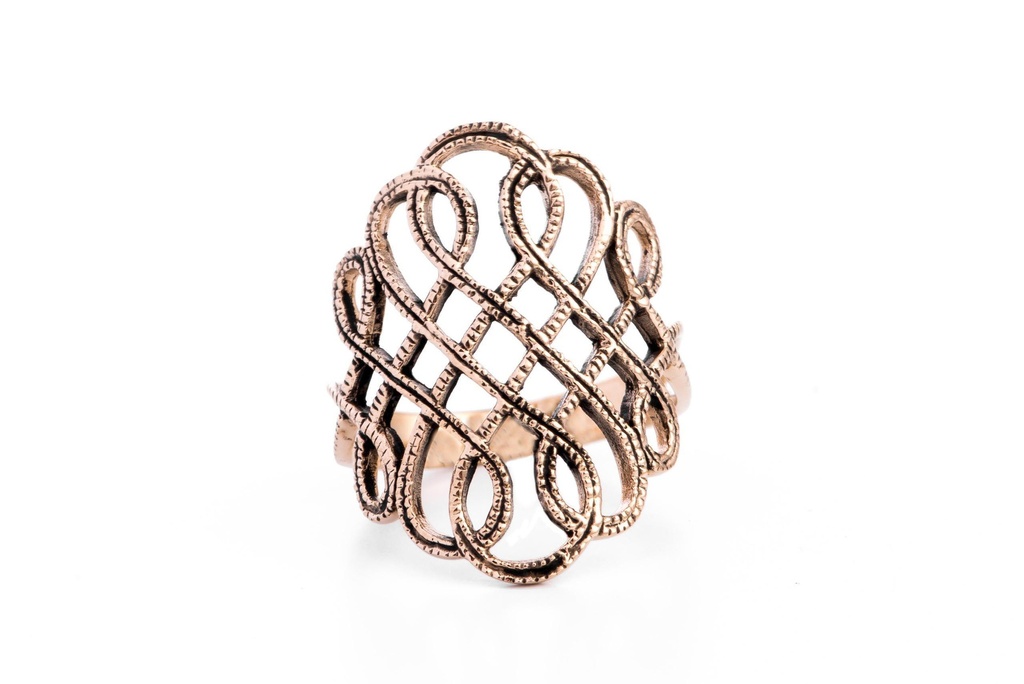 [WK-5160-2015-14 / 44] Wikingerring Abbadís Bronze - Schmuck Accessoire für Historische Gewandungen, Reenactment und Liverollenspiel (14 / 44)