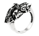 Wikingerring Fenris Silber 925 - Schmuck Accessoire für Historische Gewandungen, Reenactment und Liverollenspiel