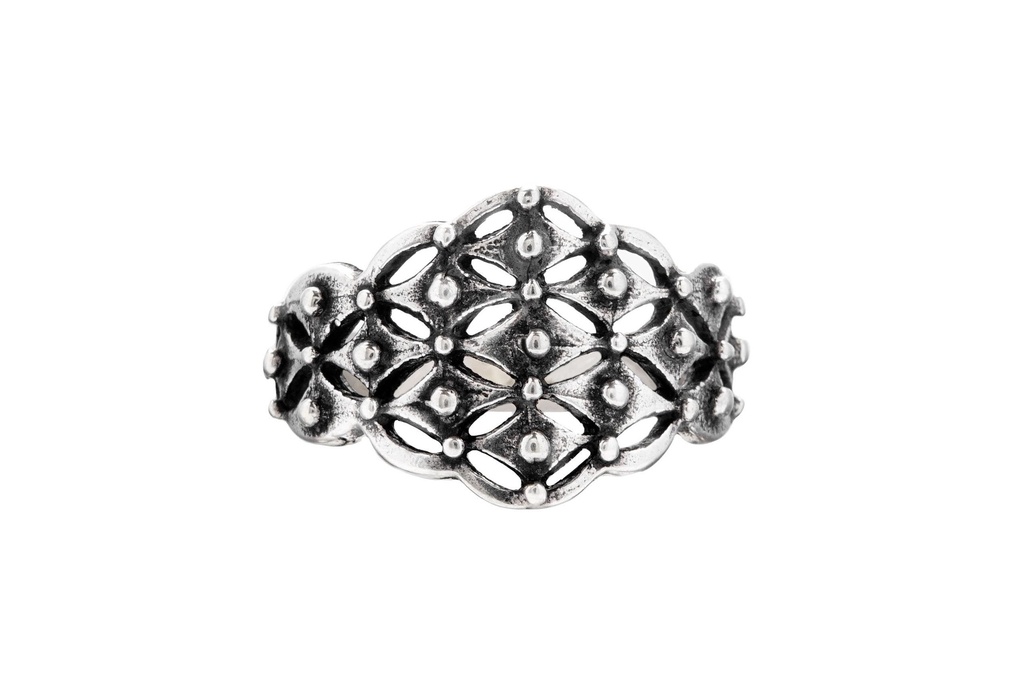 [WK-5175-2015-14 / 44] Ring Thurin aus Silber 925 – Skandinavischer Wikingerring 14 mm massiv (14 / 44)