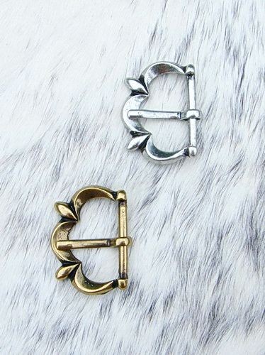 [WK-5366-2015-Bronzefarben] Spätmittelalter-Schnalle - für 3 cm Gürtel (bronze)