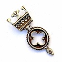 Spätmittelalter Riemenende 3 cm -Zubehör für mittelalterliche Gürtel für Reenactment und LARP