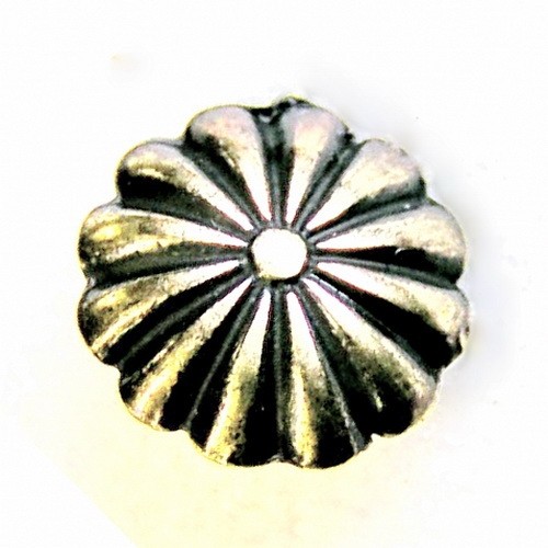 [08 Ma-0 Rosette.me] XS Zierniete Mittelalter Rosette -Zubehör für Gürtel und Lederarbeiten für Reenactment und LARP (Bronzefarben)