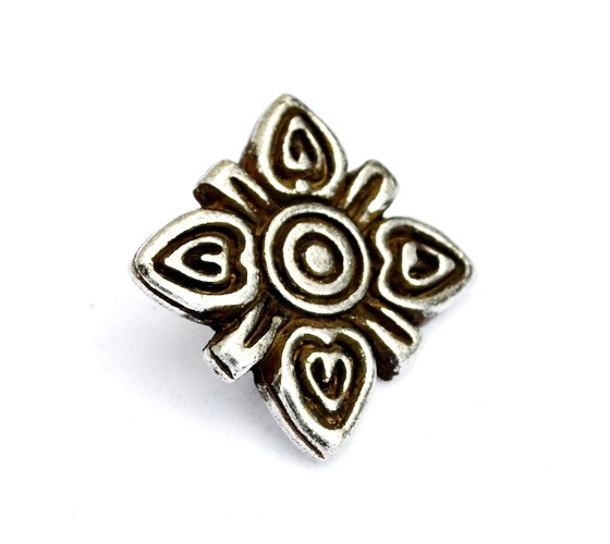 [WK-5396-2015-001] S Zierniete Wikinger Birka -Zubehör für Gürtel und Lederarbeiten für Reenactment und LARP (Bronzefarben)