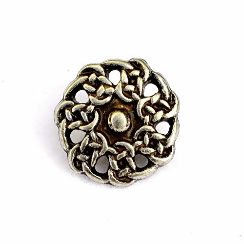 [WK-5398-2015-001] S Zierniete Keltisch Durchbrochen -Zubehör für Gürtel und Lederarbeiten für Reenactment und LARP (Bronzefarben)