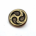 S Zierniete Mittelalterlich Maßwerk -Zubehör für Gürtel und Lederarbeiten für Reenactment und LARP