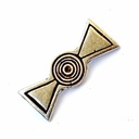 L Zierniete Römischer Propeller Beschlag -Zubehör für Gürtel und Lederarbeiten für Reenactment und LARP