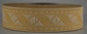 Borte Blätterranke in Mattgold-Gold, 19 mm- Webborte zur Verzierung mittelalterlicher Kostüme und Larp Gewandungen