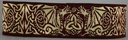 Borte Drache in Bordeaux-Gold, 33 mm- 10 m - Webborte zur Verzierung mittelalterlicher Kostüme und Larp Gewandungen