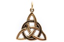 Keltisches Amulett, Anhänger 'Alecia Taliesins Knoten' aus Bronze- Mittelalter, Larp, Reenactment Schmuck