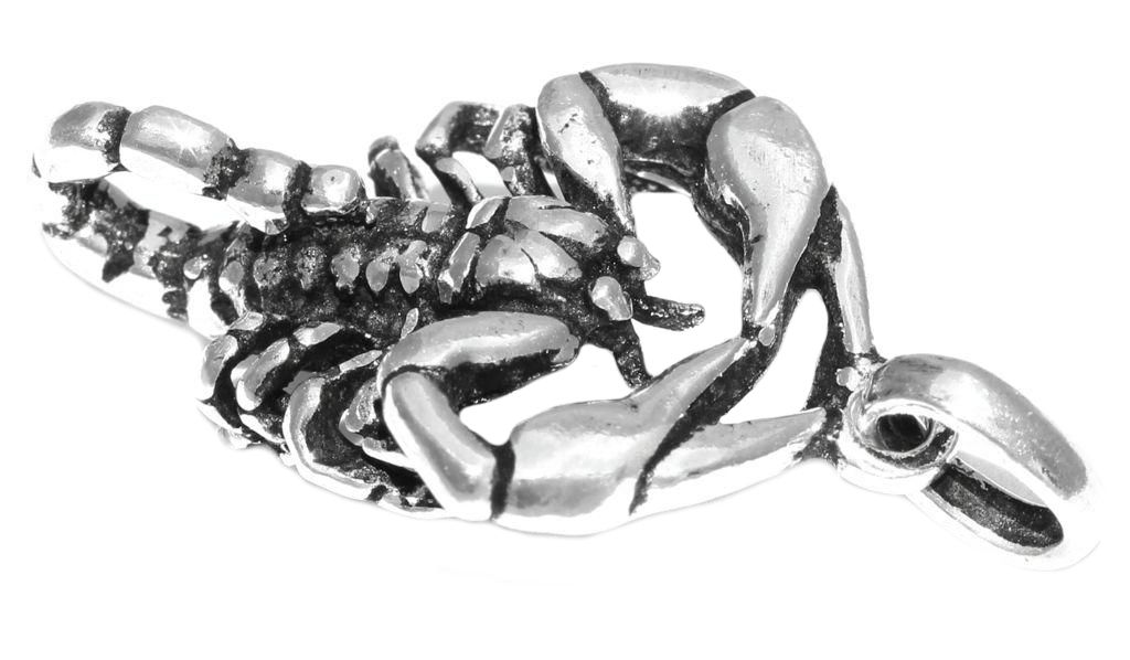 [am199] Amulett, Anhänger 'Skorpion Imperator' aus Silber 925 - Mittelalter, Larp, Fantasy Schmuck