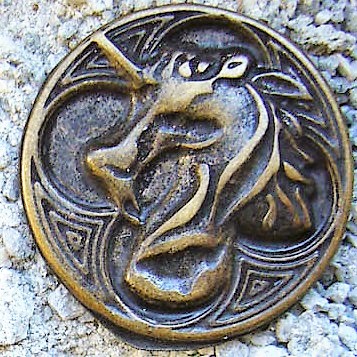 [N-244-21] Unicorn, altmessingrfarbener Beschlag