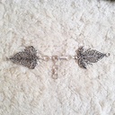 Mantel-Verschluss Avalon, silberfarben