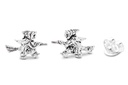 Ohrstecker 'Hexe Zuleika' Sterling Silber 925 - Schmuck für Mittelalter, Reenactment und Larp