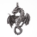 Anhänger Drache, silberfarben