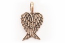 Amulett, Anhänger 'Engelsflügel Schutzengel' aus Bronze - Mittelalter, Larp, Fantasy Schmuck