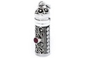 Medaillon, Anhänger 'Namia mit Granat' aus Silber 925 - Mittelalter, Larp, Reenactment Schmuck