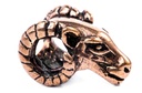 Haarperle Bartperle Widderkopf Perle Bronze, Accessoire für Historische Gewandungen, Reenactment und Liverollenspiel