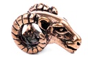 Wikinger Haar- & Bartperle MERLIN aus Bronze – 13 mm Widderkopf Schmuck für Dreads & Zöpfe