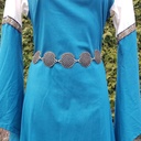 Kettengürtel Gitterkreis silberfarben Gliedergürtel Accessoire für Larp, Mittelalter und Alltag
