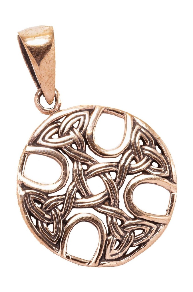 [acb548] Keltischer Anhänger TARA 3.5 cm Kelten-Kreuz Bronze