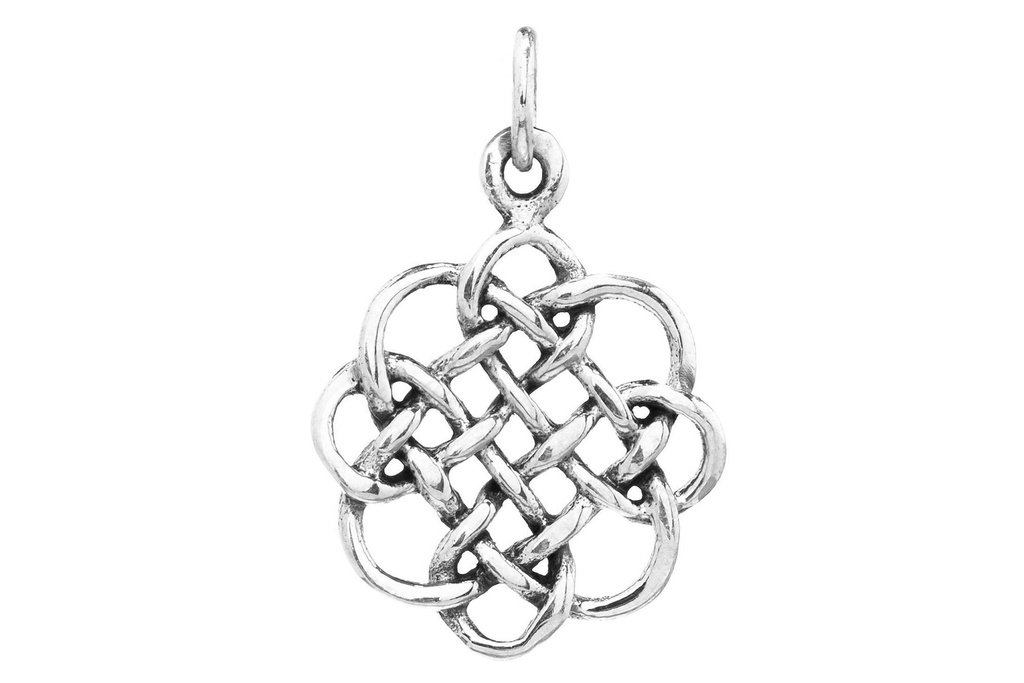 [ac120] Keltisches Amulett, Anhänger 'Flòraidh' aus Silber 925- Mittelalter, Larp, Reenactment Schmuck