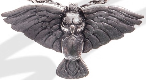 Anhänger Eule Rosmerta, silberfarben