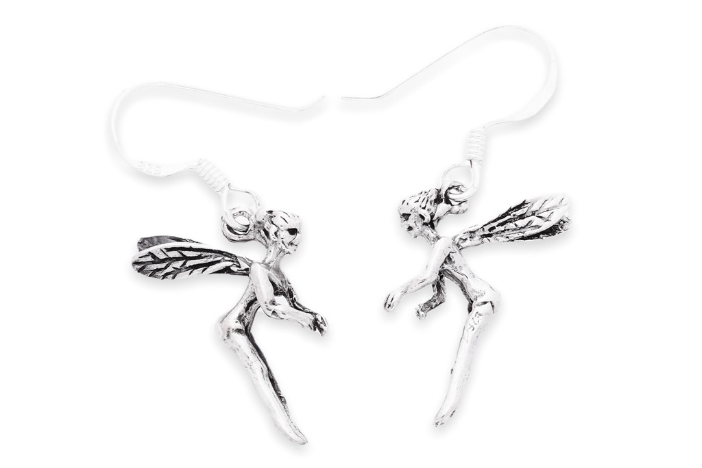 [oh84] Ohrhänger 'Elfe Tinkerbell' Silber 925 -  Schmuck für Mittelalter, Reenactment und Larp