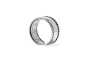 Ohrklemme 'Wiki' mit Flechtrand Wikinger Schmuck Silber