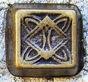 Celtic Flat-Pyramid, altmessingfarbener Beschlag
