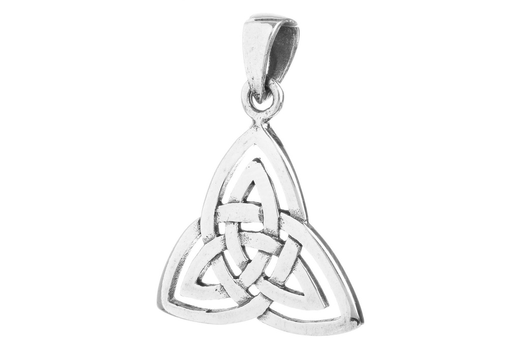[Ac87-2] Keltisches Amulett, Anhänger 'Natix - Celtic Trinity' aus Silber 925- Mittelalter, Larp, Reenactment Schmuck