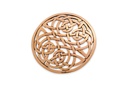 WINDALF Große Keltische Rundfibel ELVIA Ø 5,6 cm – Bronze Brosche mit Vier Elemente Symbol