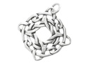 Keltisches Amulett, Anhänger 'Nevin – 4 Elemente' aus Silber 925- Mittelalter, Larp, Reenactment Schmuck