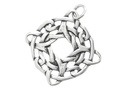 Keltisches Amulett, Anhänger 'Nevin – 4 Elemente' aus Silber 925- Mittelalter, Larp, Reenactment Schmuck