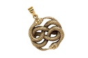 Amulett Anhänger "Aurin – Unendlichkeitsschlange" aus Bronze – Magisches Schutzsymbol 3,5 cm