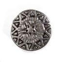 Knopf Nordstern silberfarben 15 mm