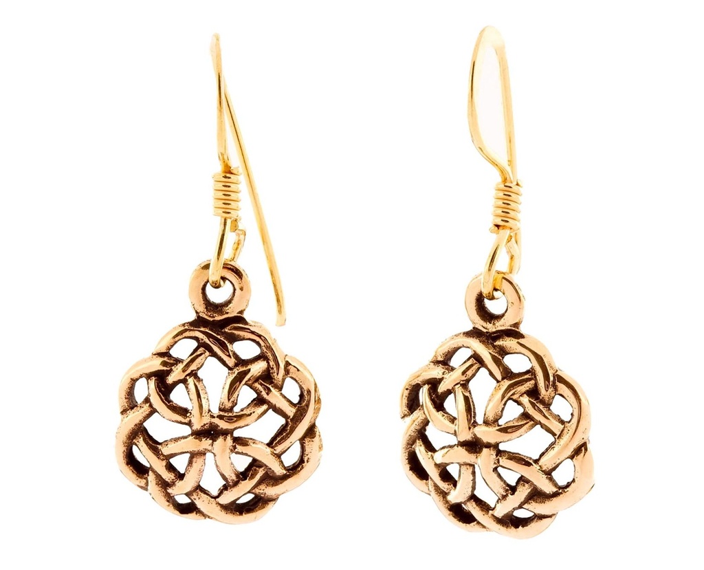 Ohrhänger 'Niana Celtic' Bronze Schmuck für Mittelalter, Reenactment und Larp