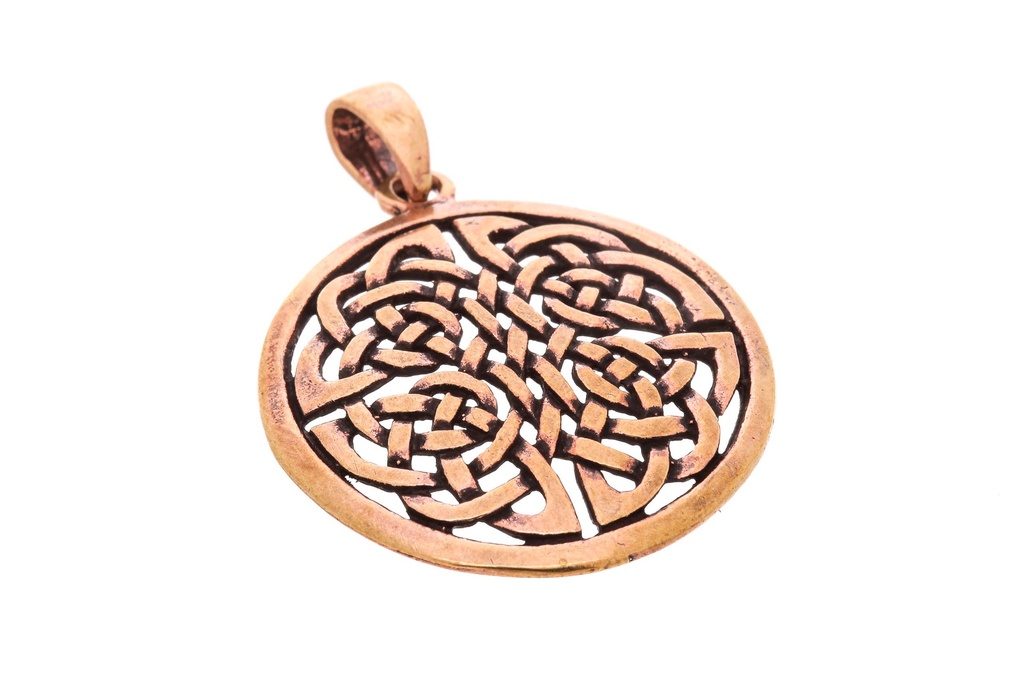 [acb52] Keltisches Amulett, Anhänger 'Aventur' aus Bronze- Mittelalter, Larp, Reenactment Schmuck