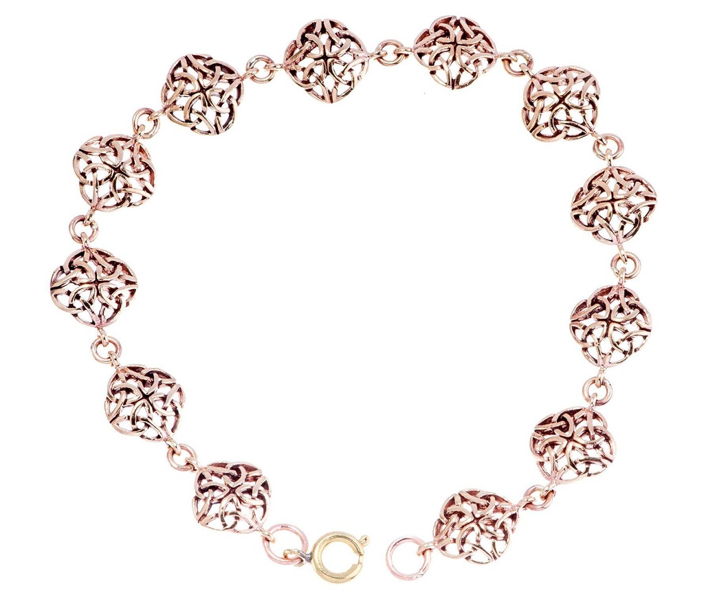 [arkb13] Armkette aus Bronze mit keltischer Ornamentik - Bronze- und Silberschmuck für Reenactment, LARP und Fantasie